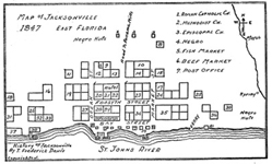 An early map of the City of Jacksonville