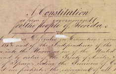 The Florida Constitution, a requirement for achieving statehood